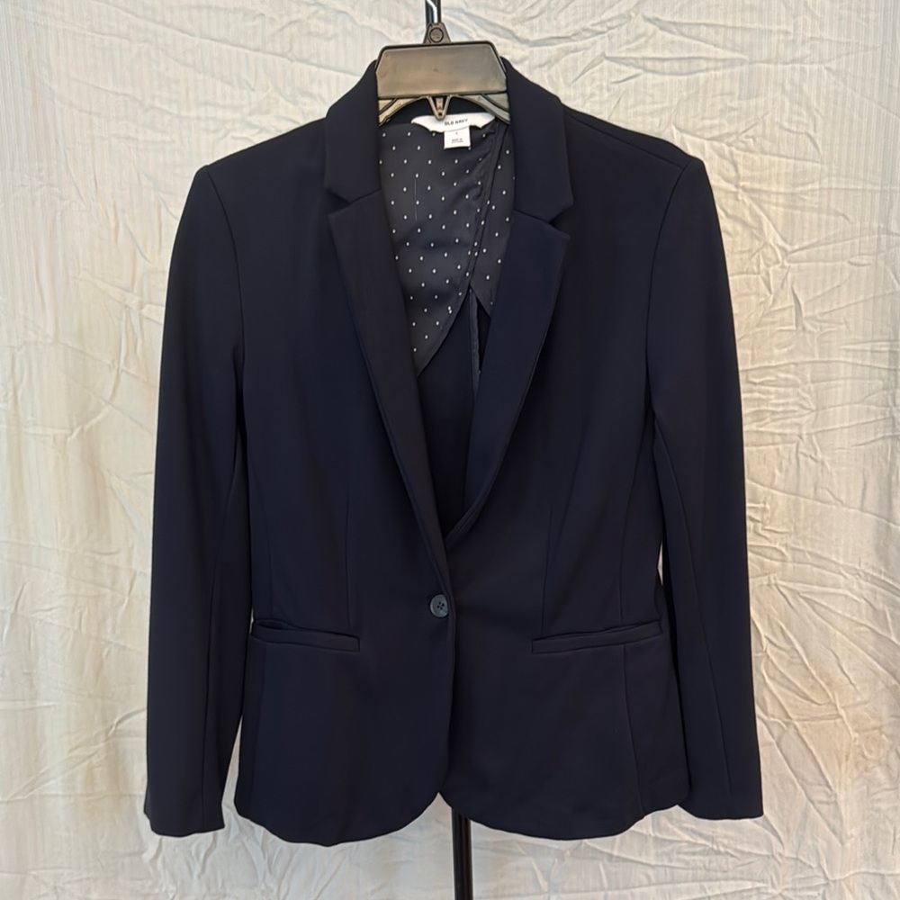 Old Navy Blue Navy Knit Blazer